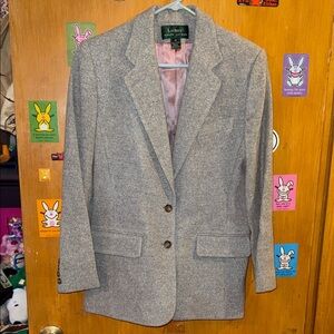 Lauren Ralph Lauren Light Gray Wool Blazer